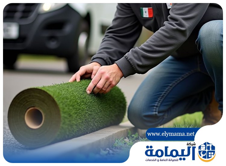 تركيب عشب في ابوظبي
